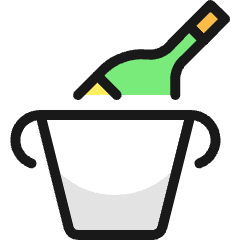 Champagne Cooler Icon from Ultimate Colors Set