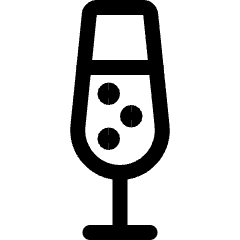 Champagne Glass Icon from Ultimate Regular Set
