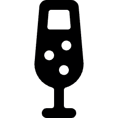 Champagne Glass Icon from Ultimate Bold Set