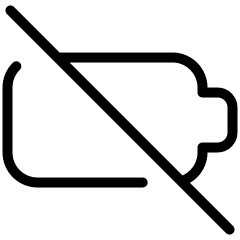 Battery Slash No Icon from Ultimate Light Set