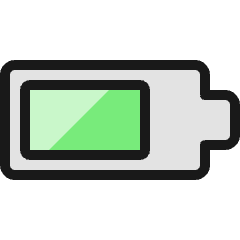 Charging Battery Almost Full 1 Icon from Ultimate Colors Set