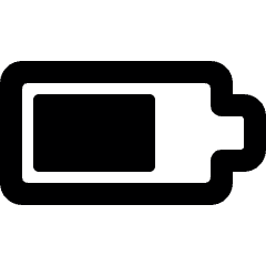 Charging Battery Almost Full 1 Icon from Ultimate Bold Set