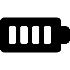 Charging Battery Almost Full Icon from Ultimate Bold Set