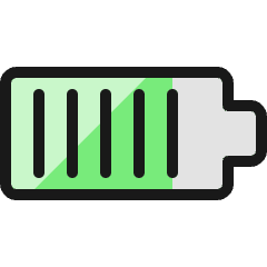 Charging Battery Almost Full Icon from Ultimate Colors Set