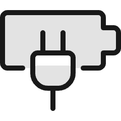 Charging Battery Cable 1 Icon from Ultimate Colors Set