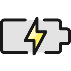 Charging Battery Empty Icon from Ultimate Colors Set