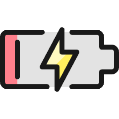 Charging Battery Flash Empty Icon from Ultimate Colors Set