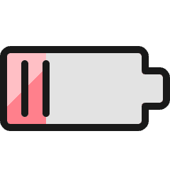 Charging Battery Low 2 Icon from Ultimate Colors Set