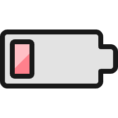 Charging Battery Low 3 Icon from Ultimate Colors Set