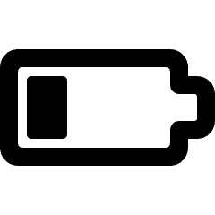 Charging Battery Low 3 Icon from Ultimate Bold Set