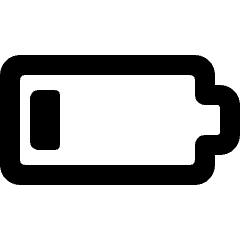 Charging Battery Low Icon from Ultimate Bold Set