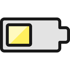 Charging Battery Medium 1 Icon from Ultimate Colors Set