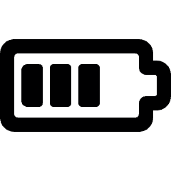 Charging Battery Three Bars Icon from Ultimate Bold Set
