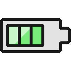Charging Battery Three Bars Icon from Ultimate Colors Set