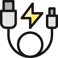 Charging Cable Icon from Ultimate Colors Set