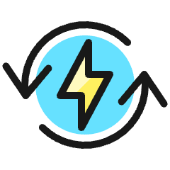Charging Flash Sync Icon from Ultimate Colors Set