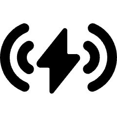 Charging Flash Wave Icon from Ultimate Bold Set