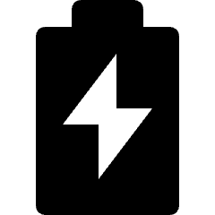 Smartphone Battery Charging Icon from Nova Solid Set