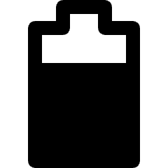 Smartphone Battery High Icon from Nova Solid Set