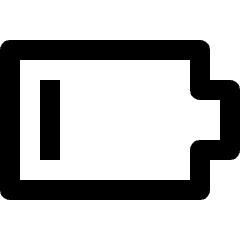 Smartphone Battery Medium Icon from Nova Line Icons Set