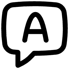 Chat Bubble Answer Icon from Flex Line Set