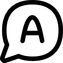 Chat Bubble Answer Circle Icon from Flex Line Set