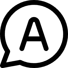 Chat Bubble Answer Circle Icon from Core Line Set
