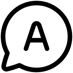 Chat Bubble Answer Circle Icon from Plump Line Set