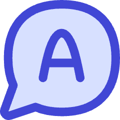 Chat Bubble Answer Circle Icon from Flex Duo Set