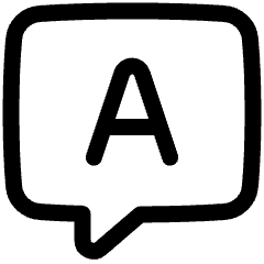 Chat Bubble Answer Icon from Plump Line Set