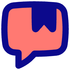 Chat Bubble Bookmark Reply Comment Icon from Flex Pop Set