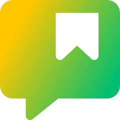 Chat Bubble Bookmark Reply Comment Icon from Core Gradient Set
