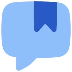 Chat Bubble Bookmark Reply Comment Icon from Flex Flat Set