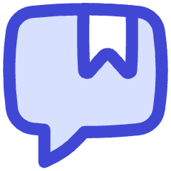 Chat Bubble Bookmark Reply Comment Icon from Flex Duo Set