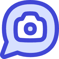 Chat Bubble Camera Oval Icon from Flex Duo Set