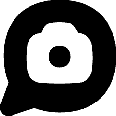 Chat Bubble Camera Oval Icon from Flex Solid Set