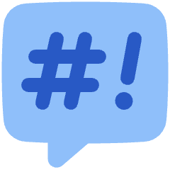 Chat Bubble Censor Square Icon from Plump Flat Set