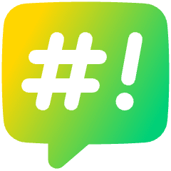 Chat Bubble Censor Square Icon from Plump Gradient Set