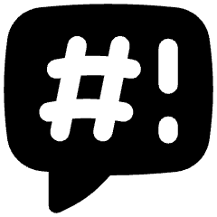 Chat Bubble Censor Square Icon from Flex Solid Set