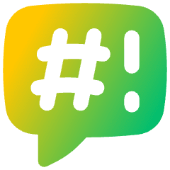 Chat Bubble Censor Square Icon from Flex Gradient Set