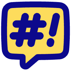 Chat Bubble Censor Square Icon from Plump Pop Set