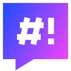 Chat Bubble Censor Square Icon from Sharp Gradient Set