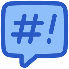 Chat Bubble Censor Square Icon from Plump Duo Set