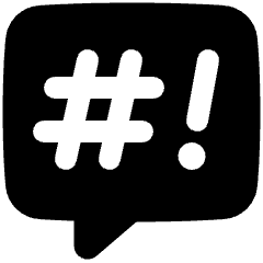 Chat Bubble Censor Square Icon from Plump Solid Set