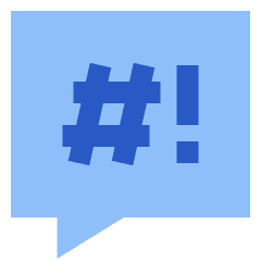 Chat Bubble Censor Square Icon from Sharp Flat Set
