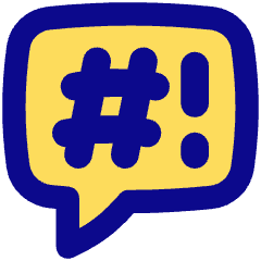 Chat Bubble Censor Square Icon from Flex Pop Set