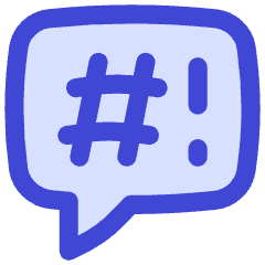 Chat Bubble Censor Square Icon from Flex Duo Set
