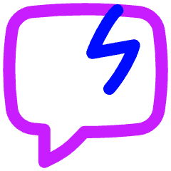 Chat Bubble Crack Square Icon from Flex Neon Set