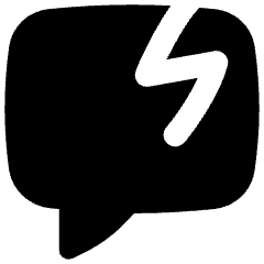 Chat Bubble Crack Square Icon from Flex Solid Set