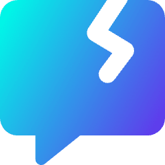 Chat Bubble Crack Square Icon from Core Gradient Set